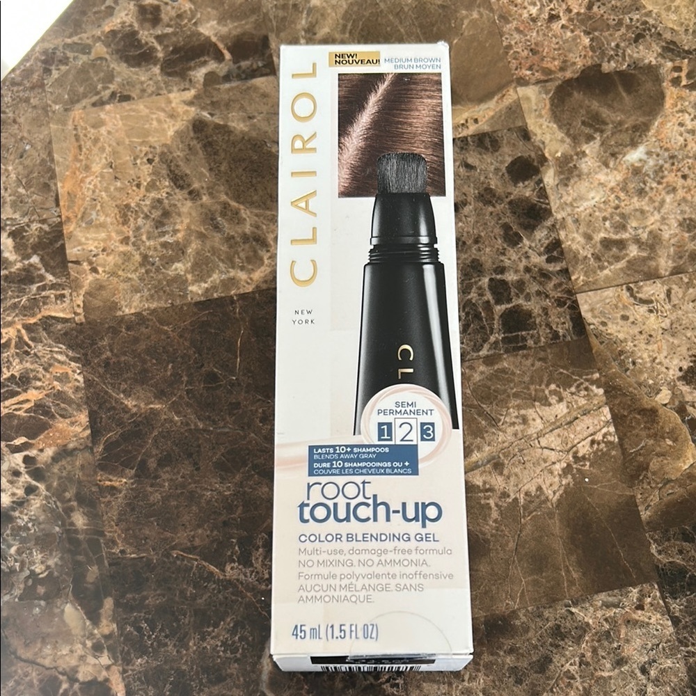 NEW Clairol Root Touch-Up Color Blending Gel medium brown